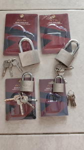 ATS Gembok Pagar Pendek Ukuran 30 40 50 60 Baja Gratis 4 Anak Kunci