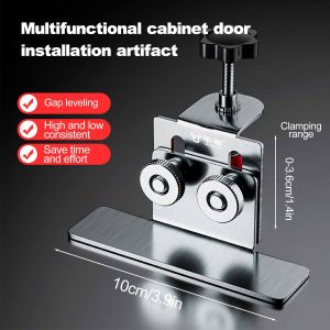 Stainless Steel Cabinet Door Installation Locator Adjustable Woodworking Auxiliary Tools Mounting Jig Hidden Door Mount Support