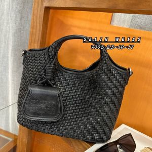 Damebb Handcrafted Woven Tote Bag Single Shoulder Crossbody Bag Summer 2025 New Style Handbag Soft Handle Zipper Closure