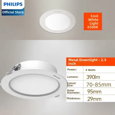 Philips | Slim Metal Energy-saving LED Recessed Downlight