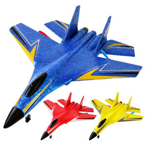 【New Arrival】 2.4Ghz Foam Remote Control Plane with LED Light RC Airplane Ready To Fly RC Helicopter for Adults Beginners Boys