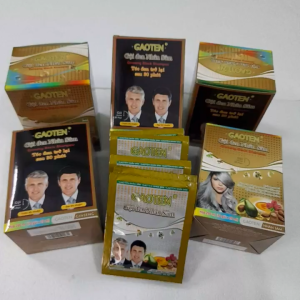 Phủ bạc (10gói) Gội nhuộm phủ bạc là Đen Yicaoten Fast Hair Color Shampoo  Thai Lan