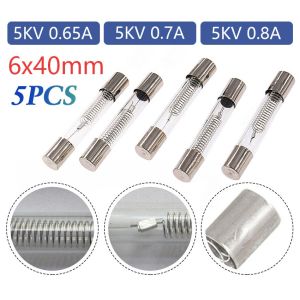 5Pcs/Set Fuse Microwave Sekring 5 Kv 0.65A 0.7A 0.8A 5000Volt Oven High Voltage