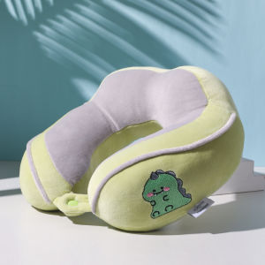 Gối Hình Chữ U Gối Bảo Vệ Cổ Cotton PP Gối ĐốT SốNg Cổ Ngủ Cho Học Sinh Người Lớn Gối Dựa Hình Chữ U Đi Xe Đường Dài Tiện Mang Theo Gối Dựa