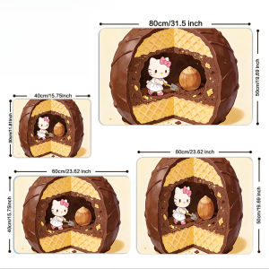 Sanrio | Hello Kitty Kitchen Gloves Spilled Milk Placemat Non-Slip Rubber Base Washable Table Mat Multiple Sizes