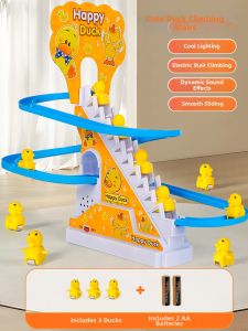 FANMIAO | Climbing Stair Yellow Duck Toy Educational Electric Track
