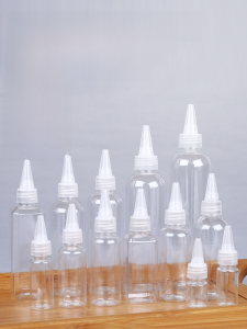 Transparent Plastic Tip Bottle for Liquid Soap Dispenser Home Personal Care Product Subfilling Squeeze Bottle Family Use