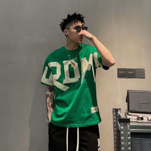 2025 Summer Casual Versatile Trendy Brand Short Sleeve T-shirt Round Neck Short Sleeve Men