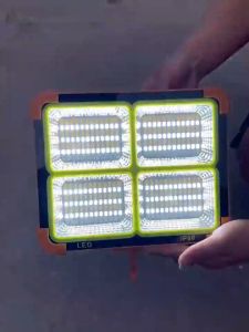 3000W เฉินพลังงานแสงอาทิตย์ LED ไฟน้ำท่วม กันน้ำกลาง USB ชาร์จได้ โคมไฟเต็นท์ตั้งแคมป์แสงมือถือ