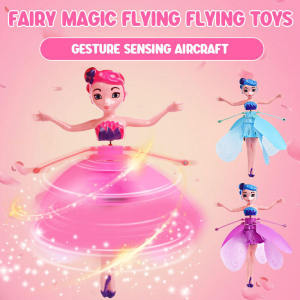 Fairy Fantasy Flying Flying Toys Glowing Colorful Suspension Induction Aircraft Flying Fairy Vehicle Girl Gift Toy