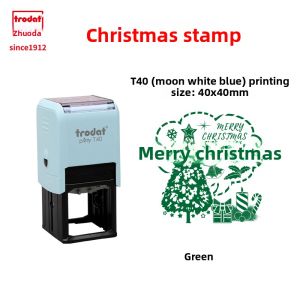 TRODAT | Multicolor Gradient Gift Decoration Stamp for Holiday Chinese Style Travel Check-in Creative Diary Book Seal