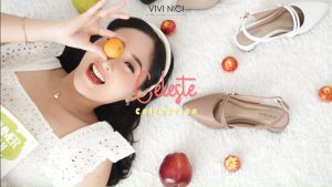 VIVI NICI - Celeste Sepatu Sandal Mules Hak 3 cm