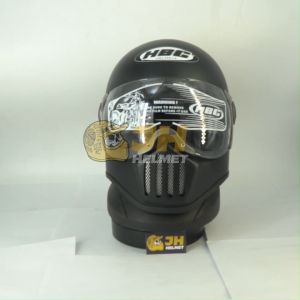 Helm Cakil HBC Pilot Visor Polos | Helm Retro | Full Face | Jual Helm