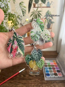 Original Ins Style Acrylic Keychain Pendant Elegant Premium Feeling Mini Pendant Creative Gift Festival Supplies