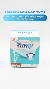 Combo tăm chỉ nha khoa YUMY 2in1 Tự Động và Hộp Cấp 288 chiếc tiện dụng cho gia đình (TC02-140)