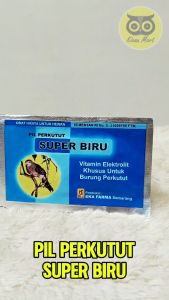 Kicau Mart Pil Jamu Perkutut Super Biru Eka Farma Super Biru Pil Jamu Burung Perkutut Derkuku Tekukur Puter Anggunan Pil Perkutut Gacor Isi 12 Vitamin Elektrolit SPRBIRU
