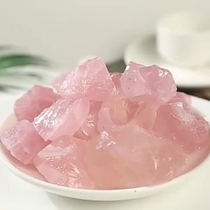 Natural Rose Quartz Rough Raw Crystal Healing Reiki Mineral Specimen Rock Stone 5-300g