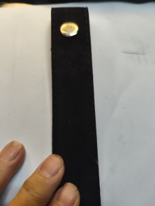 สายเปล่าเข็มขัดนักศึกษา34มมเนื้อพีวีซีกลับเทียมเส้นตรง