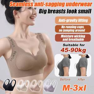 Underwear Female College Students Teenagers High School Girls Bra Fixed Cup Puberty Development Undershirt Type背心式舒适内衣无钢圈