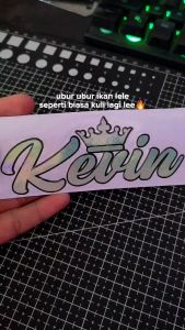 STIKER NAMA HOLOGRAM STIKER CUTTING CUSTOM NAMA SENDIRI