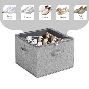 Foldable Shoe Storage Box - Dust-Proof Organizer for Shoes Space-Saving Shoe Cabinet