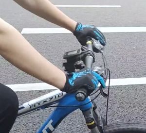 Mutuer Găng tay xe đạp đầy đủ ngón tay cho nam và nữ SBR Màn hình cảm ứng chống sốc Thông khí Găng tay thể thao xe máy