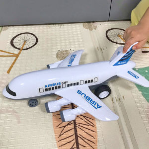 Childrens favorite white airplane toy kit large inertia airplane model self-assembled childrens Christmas gift