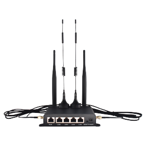 other | KuWIF Industrial 4G LTE Router WR181 - 300Mbps WiFi Global Bands Metal Case -20~50°C 1WAN+4LAN for M2M/Video Surveillance