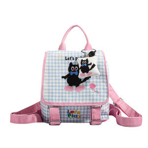 Cute Cat Button Baby Backpack Spring Outing Autumn Outing Japanese Style Childrens Small Backpack Girls Fresh Cartoon Bookbag