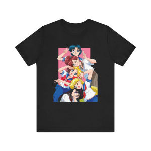 Bandai | Relaxing and Comfortable Sailor Moon T-shirt  Anime Tee 2026 New Cotton Summer Men and Women TShirt