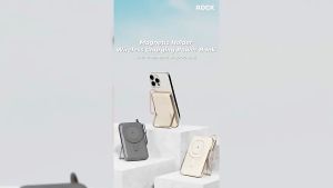 Rock P30 Pro PD 30W 15W Magnetic Wireless Charging Fast Charge 10000mAh Power Bank Powerbank with Foldable Stand Type Cable