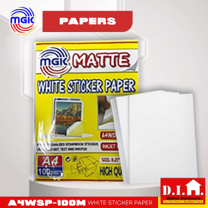 Do It Home MGK A4WSP-100M White Sticker Paper 100s A4 Matte