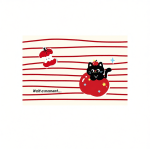 YUNHAOBUYI | Dopamine Style Red Non-slip Waterproof Pet Mat