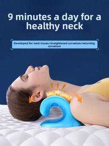 QIAOYANMEI | Cervical Support Pillow for Cervical Anterior Curvature Correction Acupressure Traction