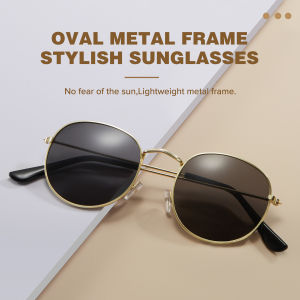 OQ BOGA 3 Styles Fashion Oval Frame Outdoor Anti UV Sunglasses Women Men Eye Protection Sun Glasses