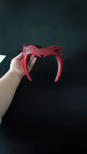 Wanda Maximoff Witch Headpiece Halloween Mask Cosplay Costume Tiara Mask