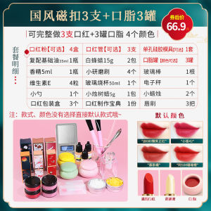 Handmade DIY Lipstick Material Kit Package Color Powder Lipstick Making Tool Set Beginner Moisturizing Lip Balm Empty Tube