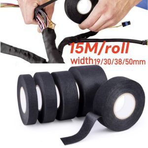 15M Electrical Insulating Tape Heat Resistant Harness Tape Car Cable Harness Wiring Loom Protection Waterproof Tape