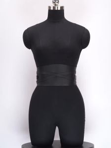 Stylish Womens Leather Obi Belt Wide Waist Wrap for Dresses Adjustable Fit Comfortable and Versatile Accessory
