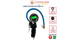 Đồng Hồ Bơm Lốp Điện Tử-Hiển Thị Chính Xác-Chất Liệu Cao Cấp