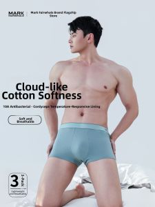 Mark Fairwhale | 10A Pure Cotton Antibacterial Cordyceps Thermochromatic Flat Boxer Shorts