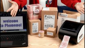 DRPDA Bluetooth A6 Thermal Waybill Printer  Barcode Shipping Label Consignment Note Printing AWB Sticker Maker Machine 热敏标签机 条码打印机