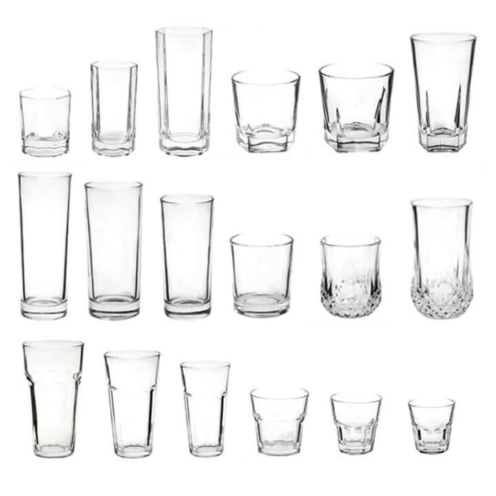 Blinkmax Cup Blinkmax Glass Plain Crystal Cup Teacup Water Cup