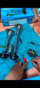 COD HEYVO Klakson Trompet Mobil Dual Air Horn 300dB 12V/24V / klakson trompet mobil mobil 12 volt 24 volt truk angin suara super keras suara bmw variasi pick up carry innova mitsubishi fuso fighter murah canter terbaru unik tronton toyota avanza rush