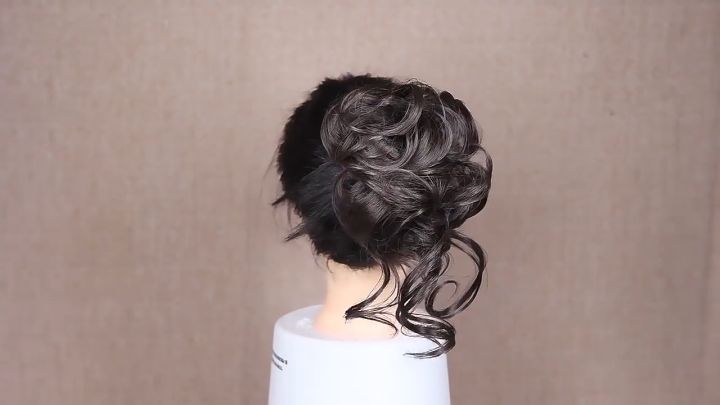 Tooyoo Donut Chignon Curls with Elastic Band Synthetic Scrunchies Messy ...