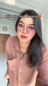 Kemeja Polos Oversize Cringkle