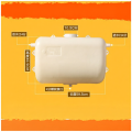 Wall-mounted Water Storage Tank Plastic Rectangular Faucet Included. 