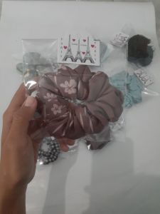 Rahmad Jayaa - Scrunchie Handmade / Scrunchie Murah / Ikat Rambut Korea / Ikat Rambut Aesthetic