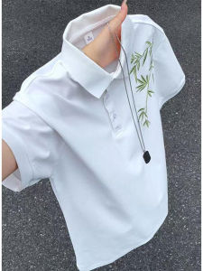 Bamboo Embroidery Cool Feel Polo Shirt