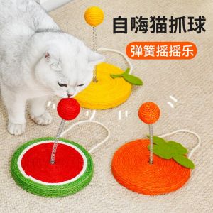 Đồ Chơi Cho Mèo ZEZE Chổi Cưng Bằng Gỗ Có Lông Vũ Quả Bóng Treo Bằng Lò Xo Đồ Chơi Cho Mèo Nhỏ Đồ Dùng Cho Thú Cưng Tự Giải Trí Chống Rơi